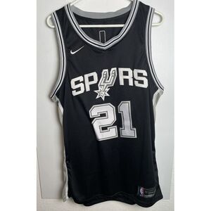 Nike‎ San Antonio Spurs Tim Duncan Swingman Size 50 Black Sleeveless Jersey